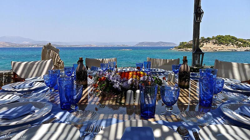 Desfrute de uma refeição grega